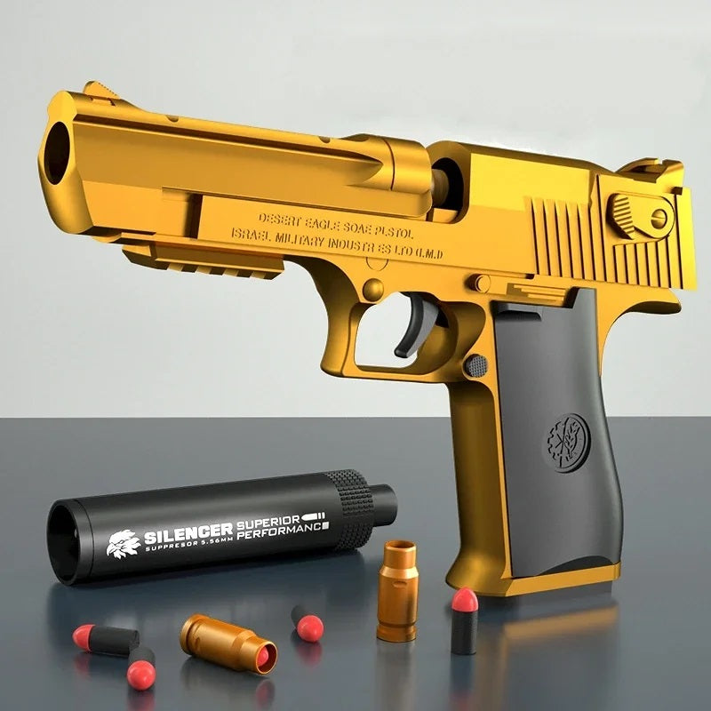 Desert Eagle Toy Gun Shell Ejection Airsoft Pistol Soft Foam Bullet CS Weapon