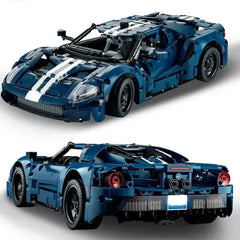 Build the Ford GT Muscle Race Car – MOC Vehicle Model Block Set!