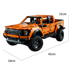 Build F-150 Raptor Car - Pickup Vehicle, Building Blocks Assemble Toy!