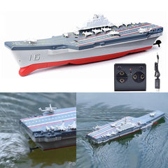 RC Boat Mini Aircraft Carrier Electric Military Warship Remote Control Toys