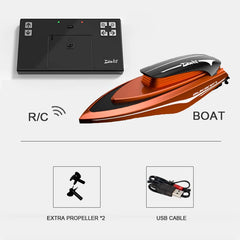 Mini RC Boats High Speed Racing Ship Remote Control Speedboat Children Gift