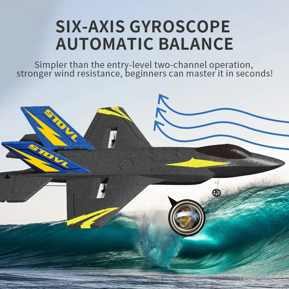 KF605 RC Aircraft KFPLANE Fighter 2.4G 6-Axis Gyroscope Automatic Balance Toy