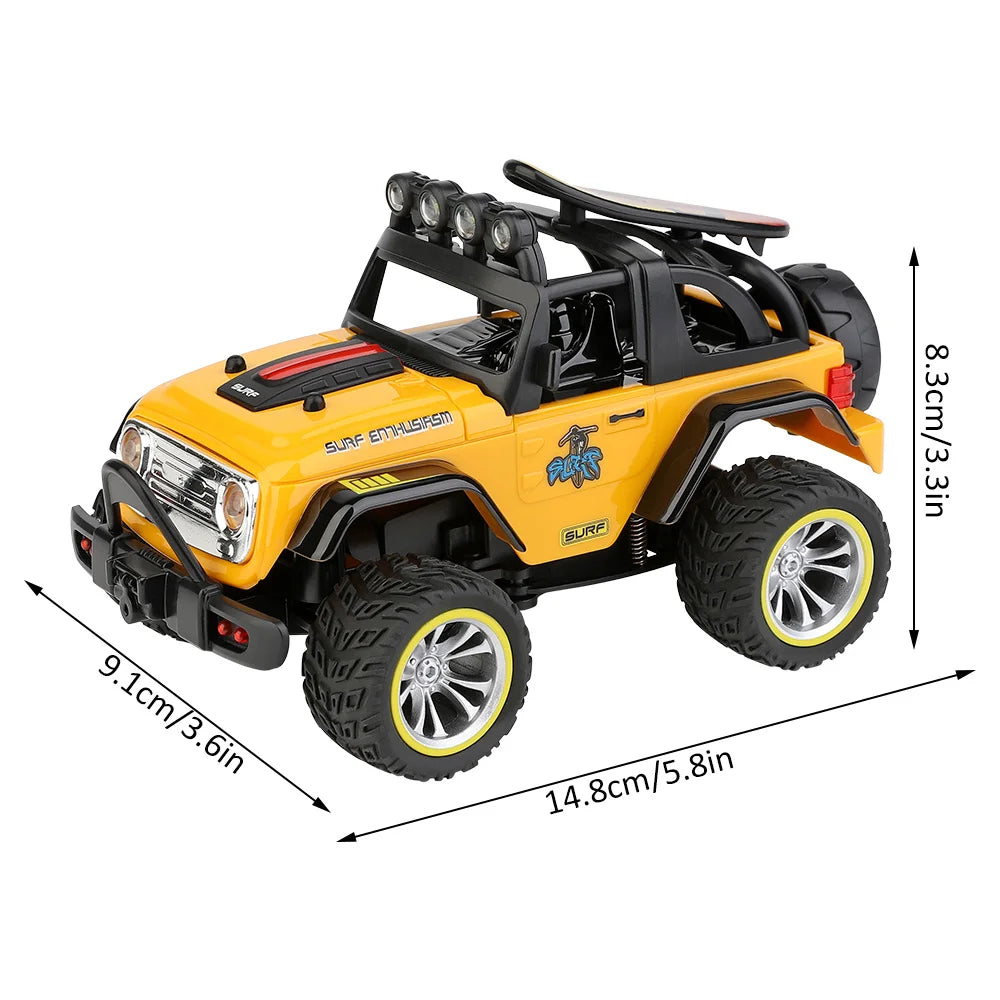 1:32 2.4G 2WD RC Truck Car Light Off-Road Radio Remote Control Vehicle Toys