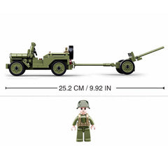 143Pcs Military Vehicle World War II Car Building Blocks Bricks Toys