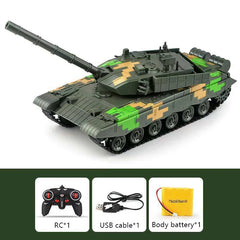 1:24 RC Car World of Tanks War 2.4G 7CH RC Tank Battle On Radio Control Cars Toy