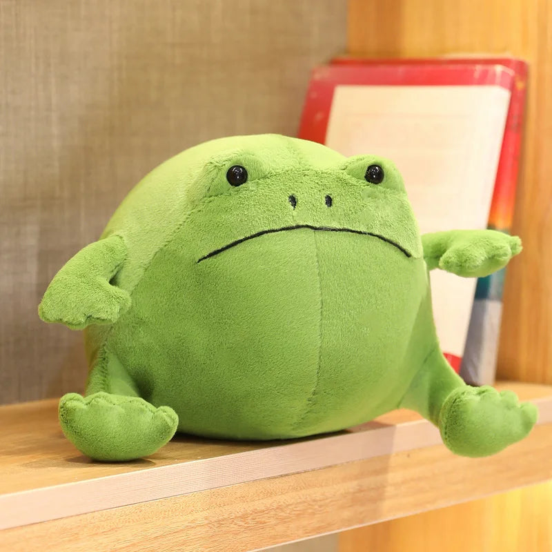 Kawaii Ricky Rain Green Frog Plush Toy Super Soft Stuffed Animal Lovely Frog Doll