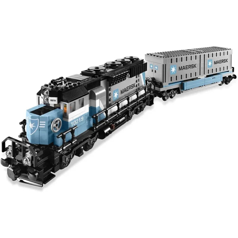 City Steam Train Toy - Building Blocks Bricks Set, Great Gift!