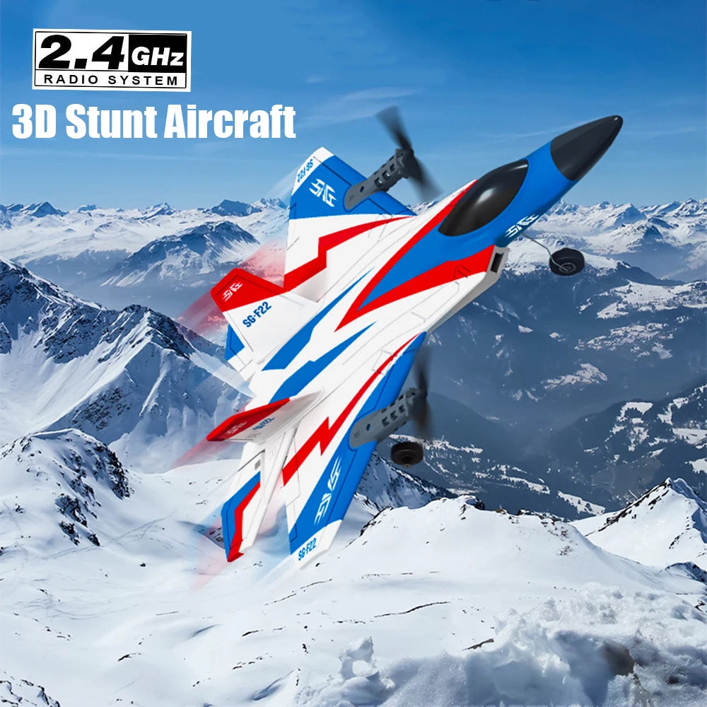 RC Plane F22 Stunts Plane 2.4G Radio Control Glider Remote Control 3D Plane