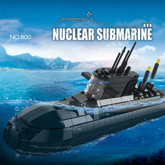 1498pcs Strategic Nuclear Submarine Modern Engineering Building Blocks Brick Toys