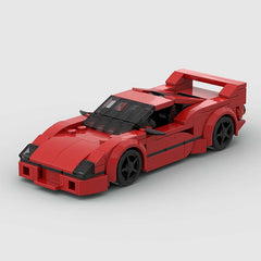 186pcs F40 MOC Car Speed Champions Super Race F1 Vehicle Building Block Toys