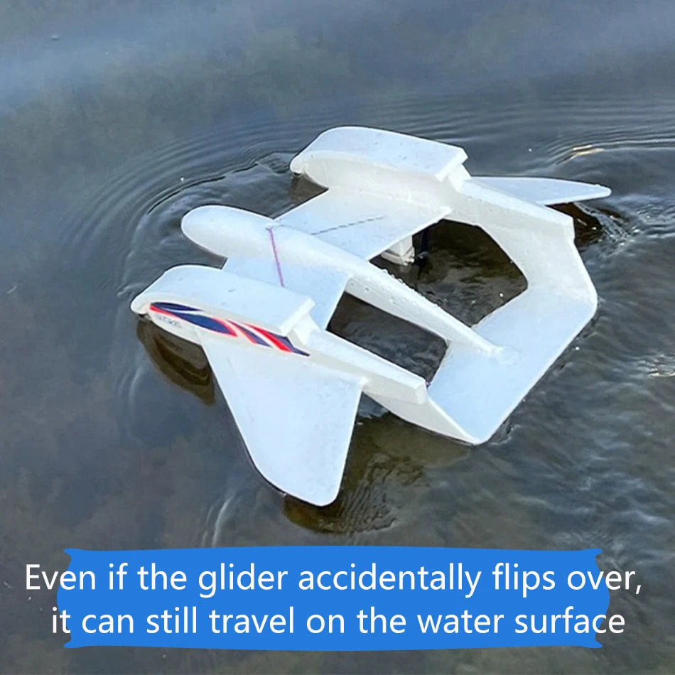 Amphibious Waterproof Gyro Stabilized EPP Foam Fixed-Wing Glider Aircraft RC Plane
