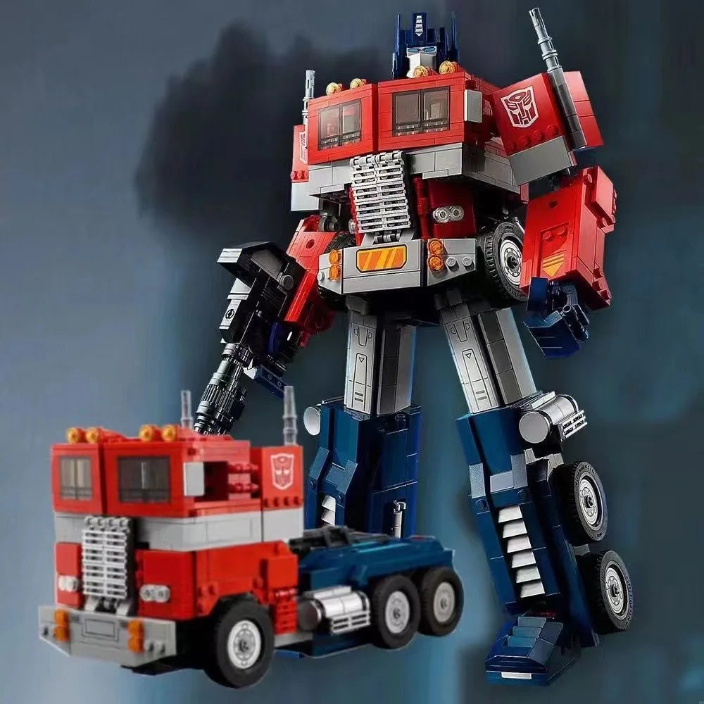 1580PCS Robot Car Optimus Prime Building Blocks 10302 MOC Transformational Toys