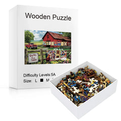 Build The Wooden Green Countryside Farm – Jigsaw Puzzle Toy!