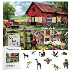 Build The Wooden Green Countryside Farm – Jigsaw Puzzle Toy!