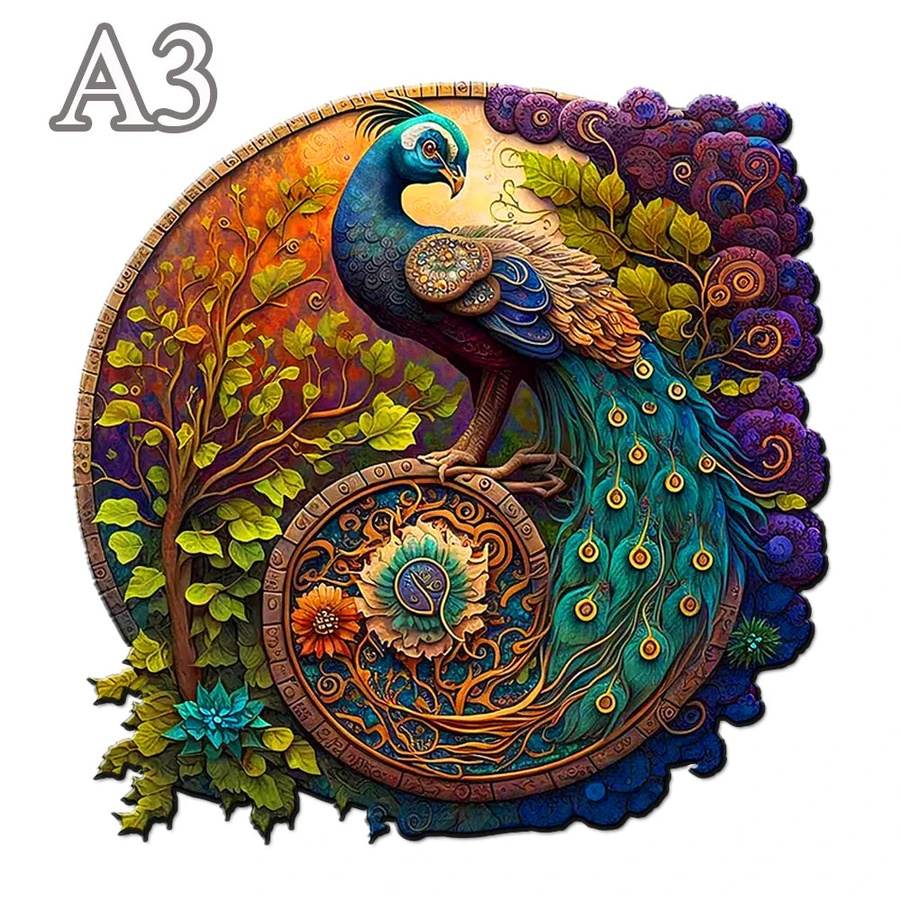 Build The 3D Wooden Beautiful Peacock – Animal Jigsaw Puzzle Toy!