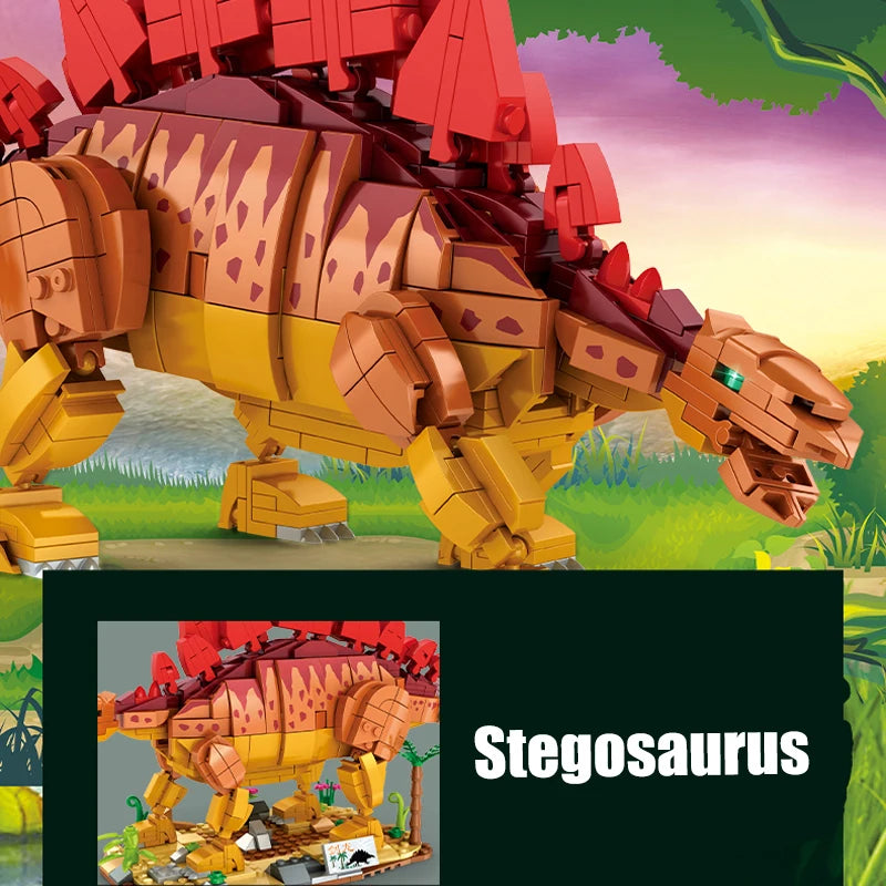 1606pcs City Jurassic Dinosaur Park Tyrannosaurus Rex Building Blocks Bricks Toy