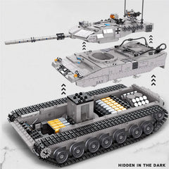 1498pcs Leopard 2A7 Building Blocks Set Main Battle Tank Military Bricks Toys