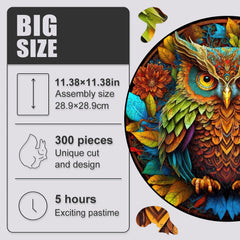 Build The Wooden Colorful Owl – Animal Jigsaw Puzzle Toy!