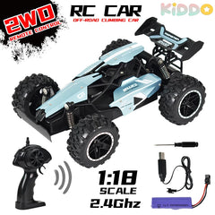 1:18 25km/H RC Car 2WD 4CH Remote Control Car High-Speed Off-Road Toys for Kids