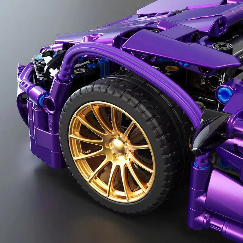 1273PCS Technical Purple McLaren Sport Car Building Blocks Vehicle Bricks Toys