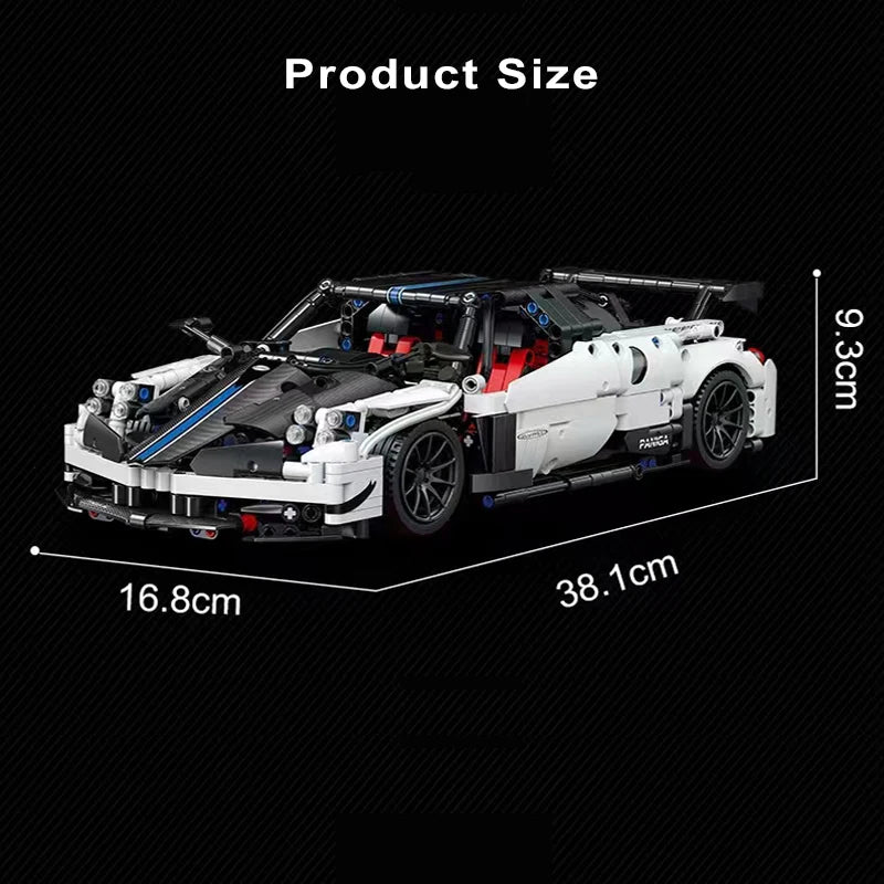 1443PCS Technical Pagani Zonda Sport Car Model Building Blocks Vehicle Toys