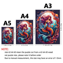 Build The Wooden Beautiful Mermaid – Jigsaw Puzzle Toy!