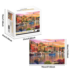 Build The Paper Mediterranean Harbor – Jigsaw Puzzle Toy!