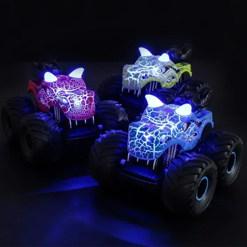 RC Car Remote Control Toy Stand with Lights Spray Dinosaur Electric Vehicle