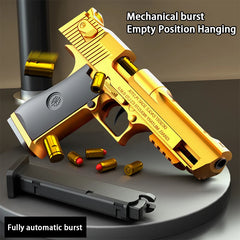 Continuous Firing Toy Pistol - High-Quality Desert Eagle, Soft Bullet Shooter!