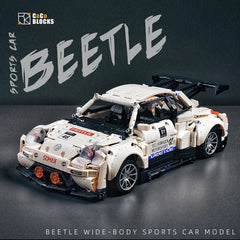 1785PCS Technical White Beetle Car Building Blocks Assemble Bricks Toys