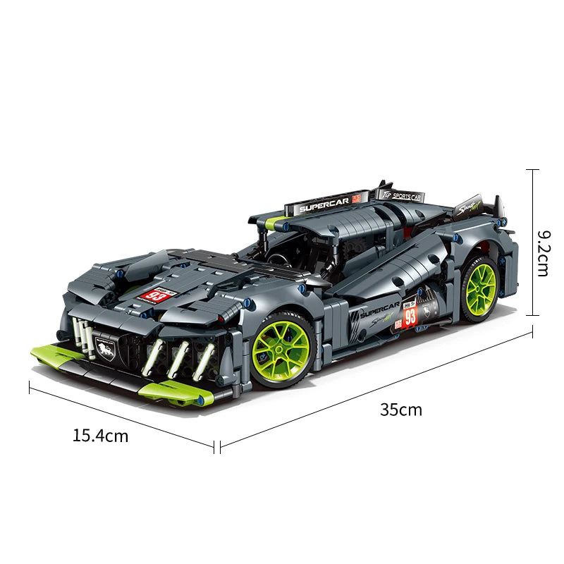 1280PCS Technical 1:14 Speed Car Building Blocks Toys For Kids