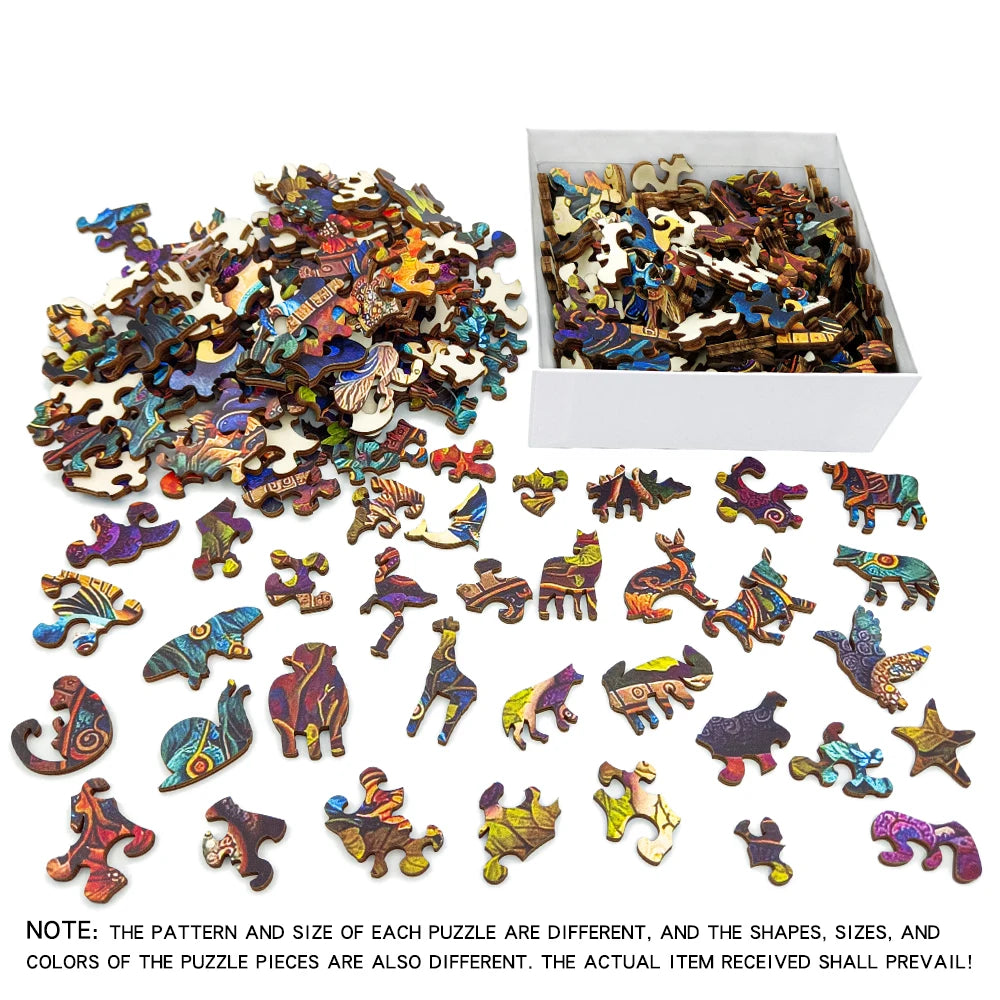 Build The Wooden Beautiful Artistic Galaxy Pattern – Jigsaw Puzzle Toy!