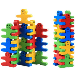 16pcs Wooden Building Blocks Balance Thinking Training Games Toys for Kids