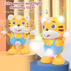 Dancing Electric Cartoon Cute Small Yellow Tiger Doll Baby Early Education