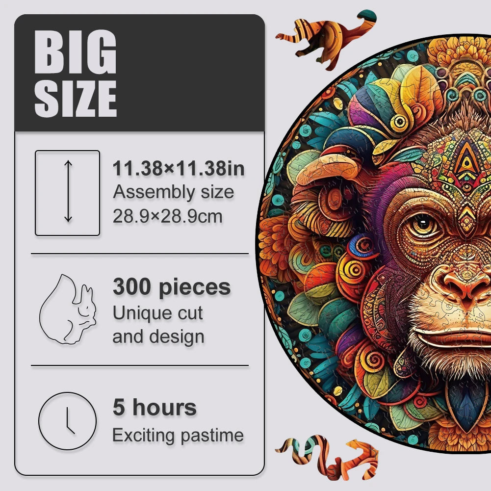 Build The Wooden Mandala Monkey – Animal Jigsaw Puzzle Toy!