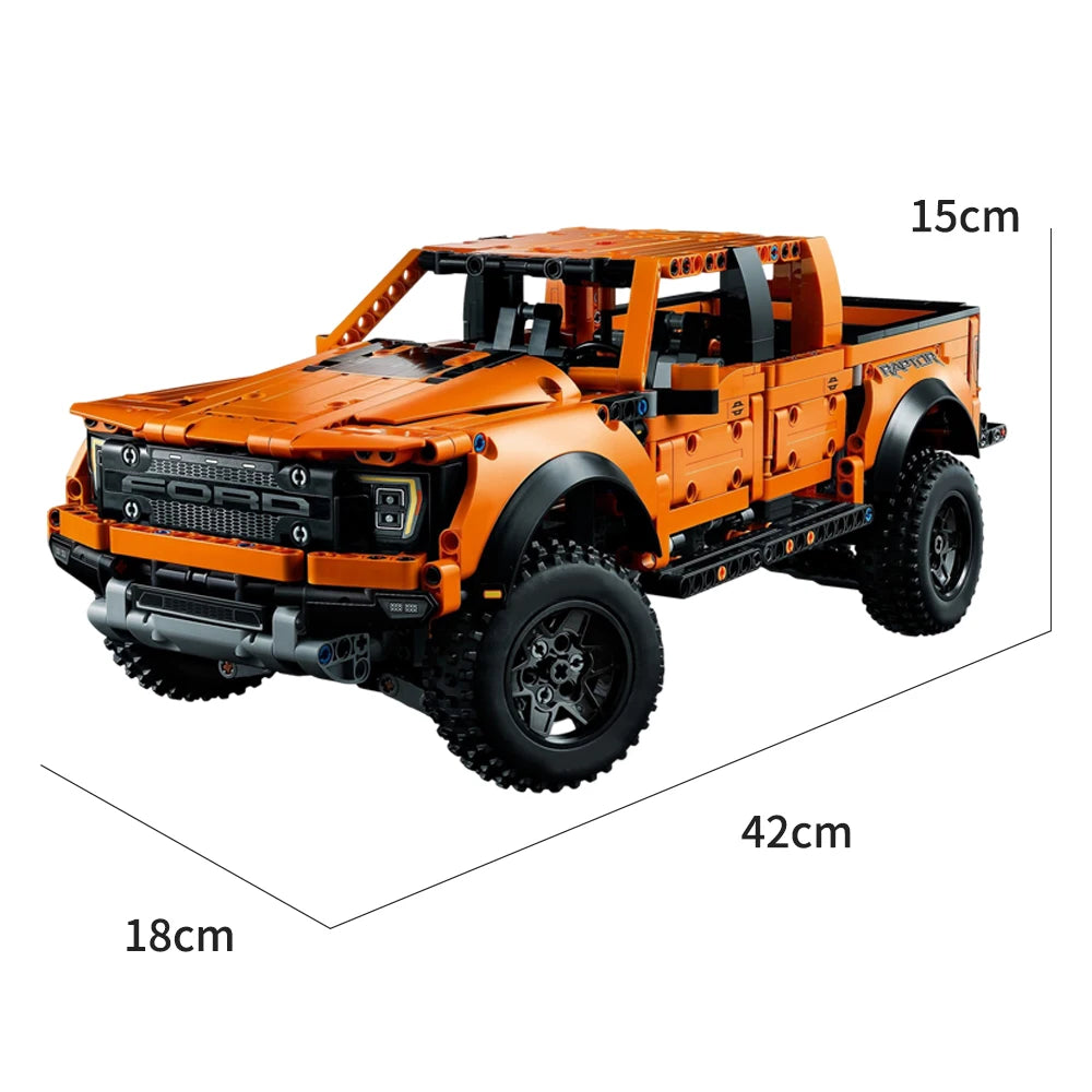 1379PCS Technical Ford F-150 Raptor Truck Car Building Blocks Assemble Bricks Toys