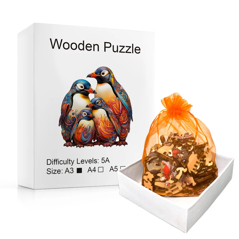 Build The 3D Wooden Penguin – Animal Jigsaw Puzzle Toy!