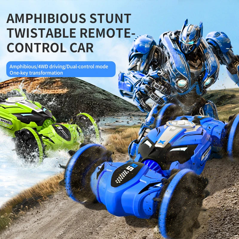 Q150 Amphibious Remote Control Car 2.4G Gesture Sensing 4WD Waterproof Cars Toys