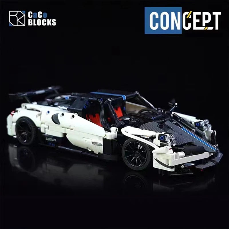 1443PCS Technical Pagani Zonda Sport Car Model Building Blocks Vehicle Toys