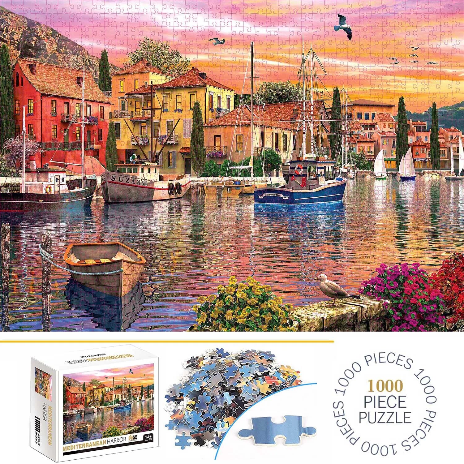 Build The Paper Mediterranean Harbor – Jigsaw Puzzle Toy!