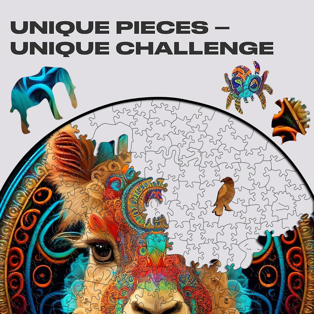 Build The 3D Wooden Beautiful Alpaca – Animal Jigsaw Puzzle Toy!