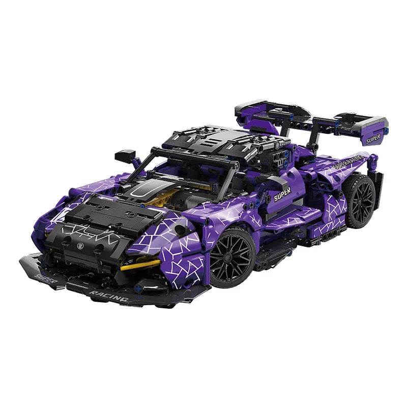 1227pcs Technical McLaren GTR Senna Building Block Sport Car Model Bricks Toys