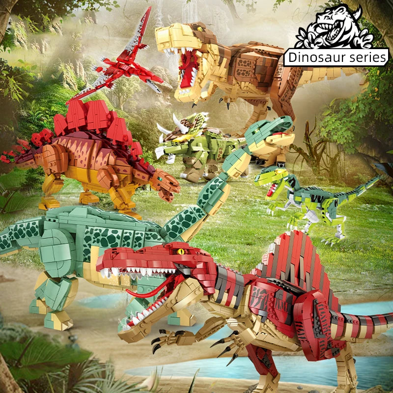 1606pcs City Jurassic Dinosaur Park Tyrannosaurus Rex Building Blocks Bricks Toy