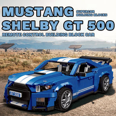 1494PCS High-Tech MUSTANG GT500 Car Model Building Blocks Assembly Bricks Toys