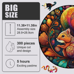 Build The Wooden Mandala Squirrel – Animal Jigsaw Puzzle Toy!