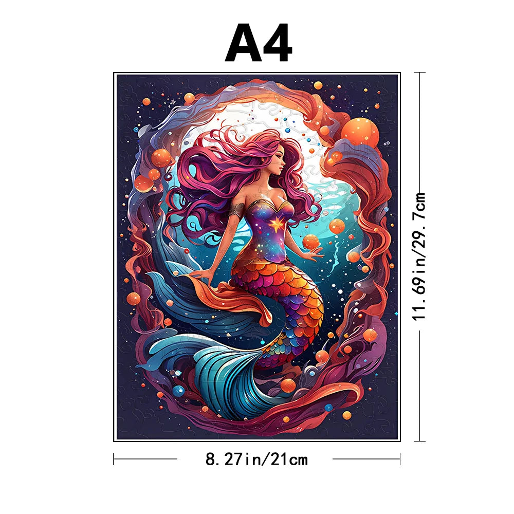 Build The Wooden Beautiful Mermaid – Jigsaw Puzzle Toy!