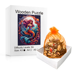 Build The Wooden Beautiful Mermaid – Jigsaw Puzzle Toy!