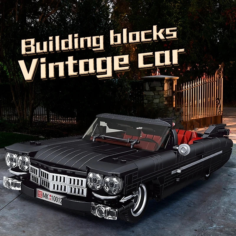 1245pcs Technical Original Retro Nostalgic Classic Car Building Block Bricks Toy