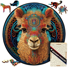 Build The 3D Wooden Beautiful Alpaca – Animal Jigsaw Puzzle Toy!