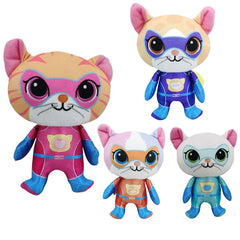 18cm Super Kitties Team Anime Soft Stuffed Plush Animal Doll Toys